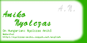 aniko nyolczas business card